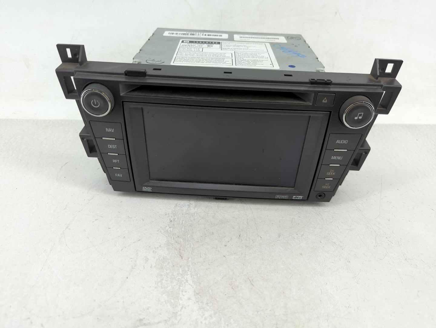 2007 Cadillac Dts Radio AM FM Cd Player Receiver Replacement P/N:15912143 Fits OEM Used Auto Parts - Oemusedautoparts1.com