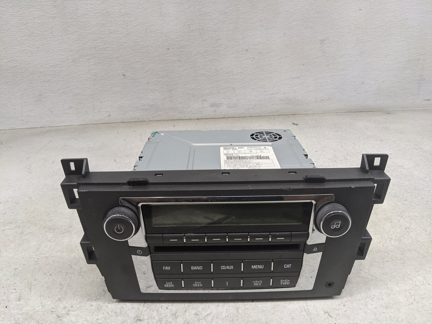 2007-2009 Cadillac Dts Radio AM FM Cd Player Receiver Replacement P/N:25808216 CQ-JG8663YC Fits Fits 2007 2008 2009 OEM Used