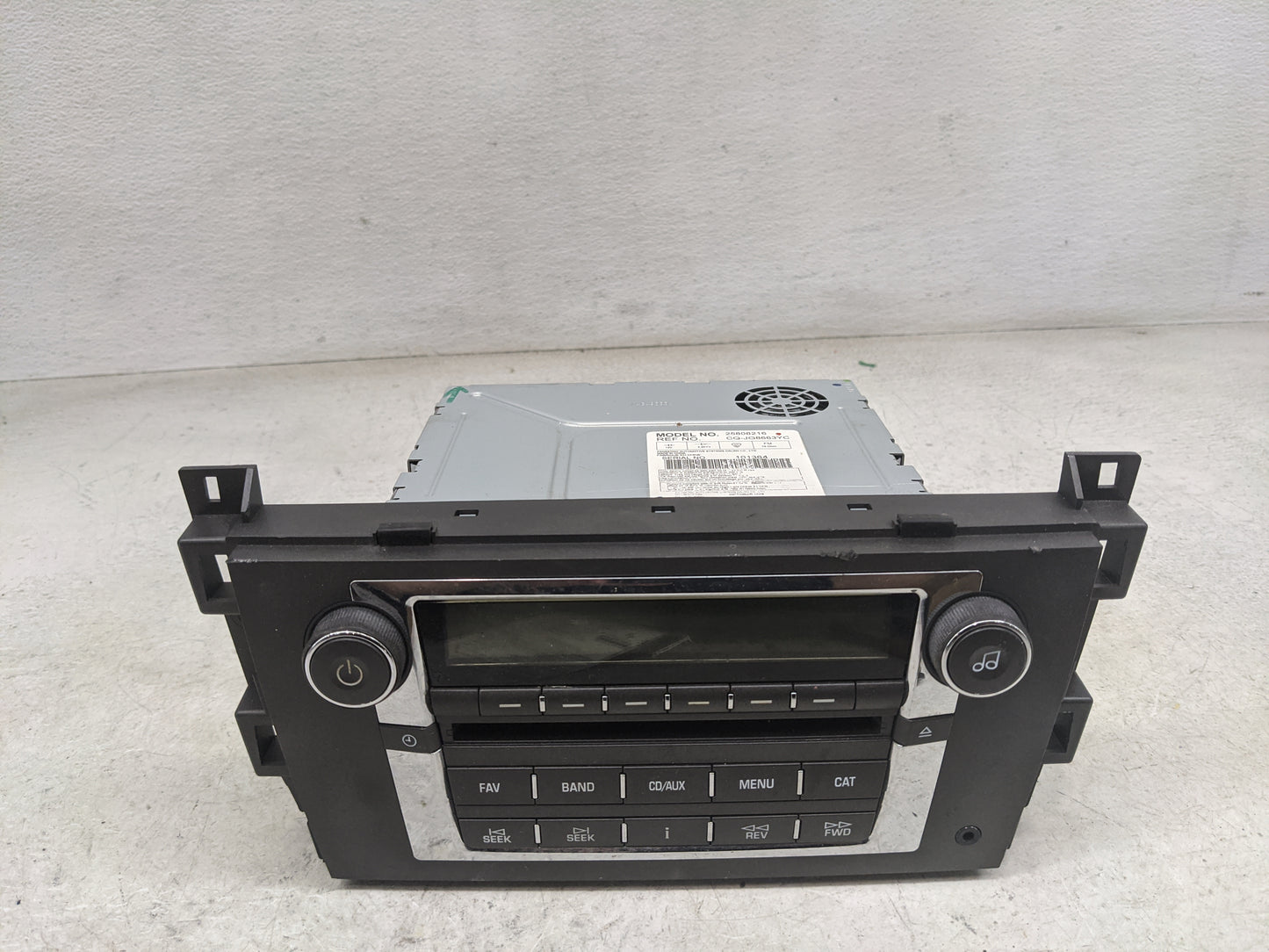 2007-2009 Cadillac Dts Radio AM FM Cd Player Receiver Replacement P/N:25808216 CQ-JG8663YC Fits Fits 2007 2008 2009 OEM Used