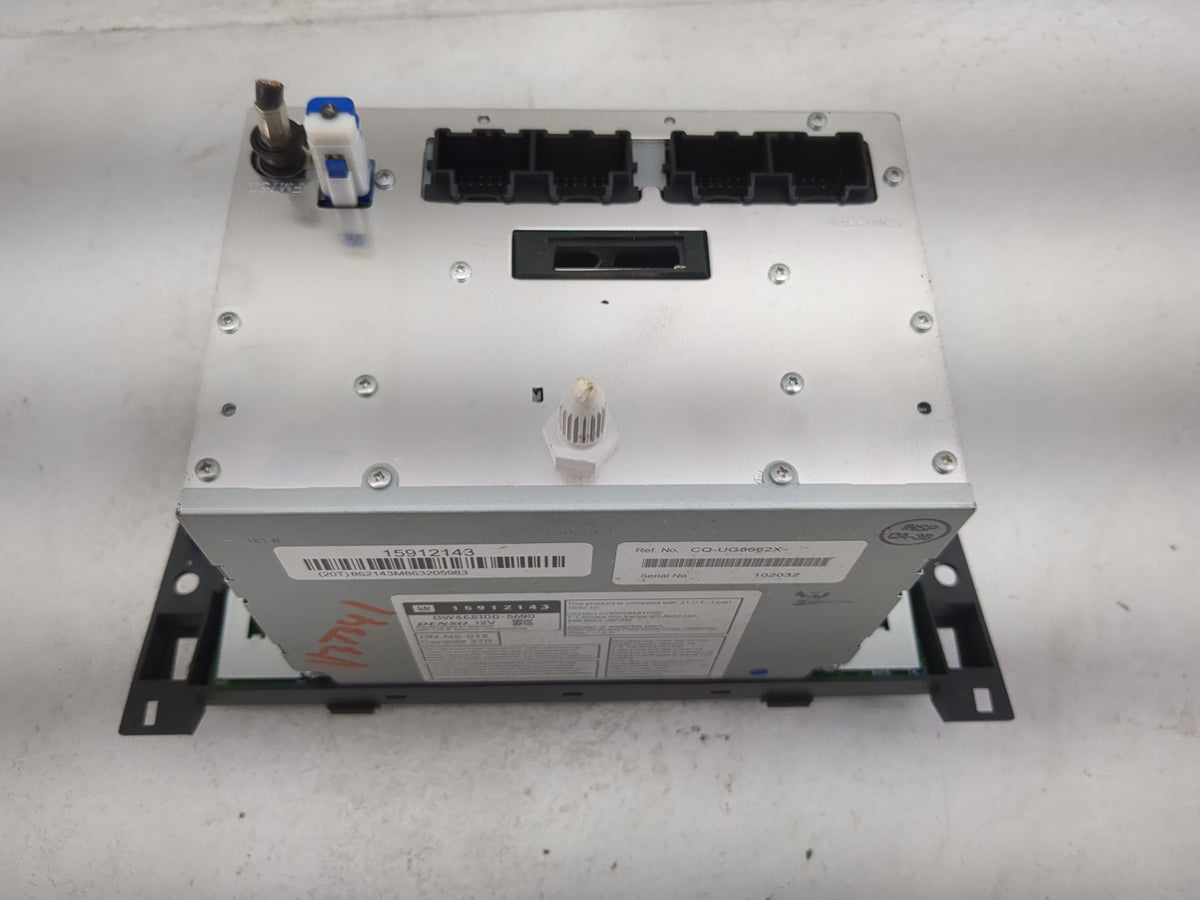 2007 Cadillac Dts Radio AM FM Cd Player Receiver Replacement P/N:15912143 DW468100-5690, CQ-UG4662X Fits OEM Used Auto Parts