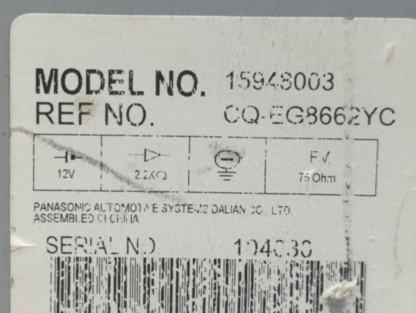 2007-2009 Cadillac Dts Am Fm Cd Player Radio Receiver - Oemusedautoparts1.com