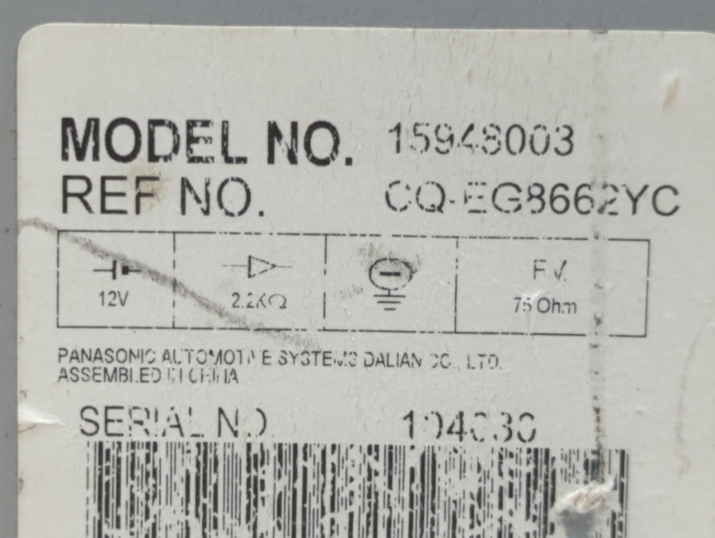 2007-2009 Cadillac Dts Am Fm Cd Player Radio Receiver - Oemusedautoparts1.com