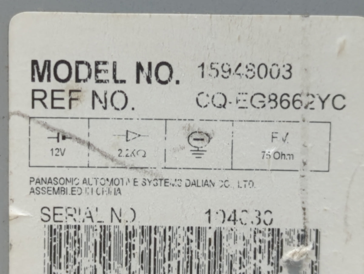 2007-2009 Cadillac Dts Am Fm Cd Player Radio Receiver 530942 - Oemusedautoparts1.com