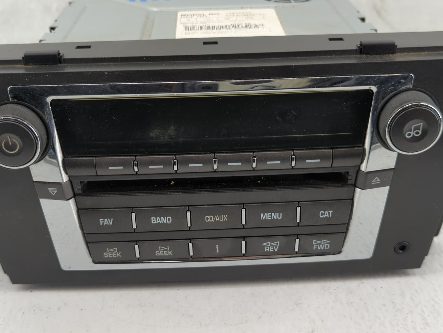 2007-2009 Cadillac Dts Radio AM FM Cd Player Receiver Replacement P/N:15877515 Fits Fits 2007 2008 2009 OEM Used Auto Parts 