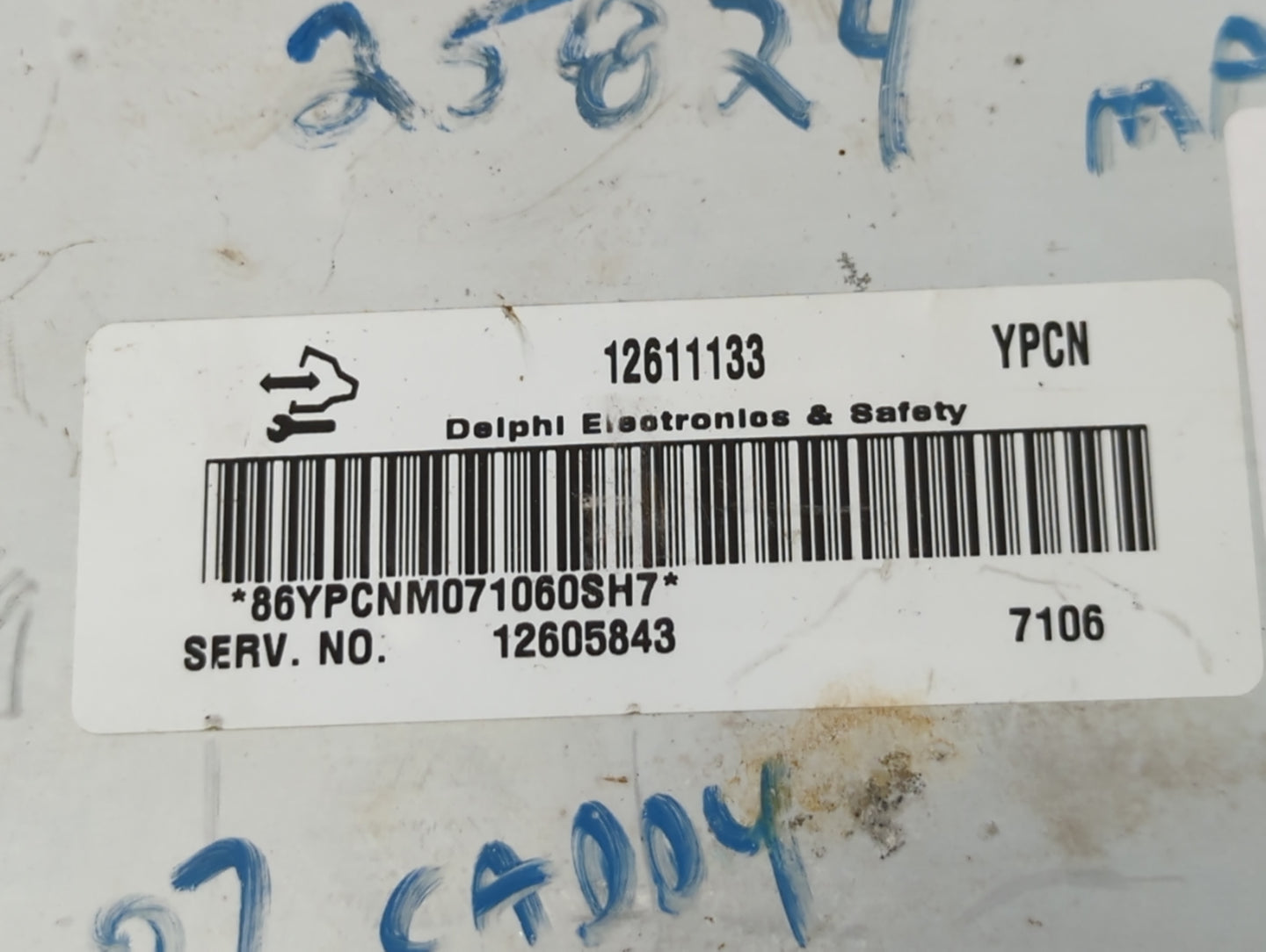 2007 Cadillac Dts PCM Engine Control Computer ECU ECM PCU OEM P/N:12605843 12611133 Fits OEM Used Auto Parts - Oemusedautopa