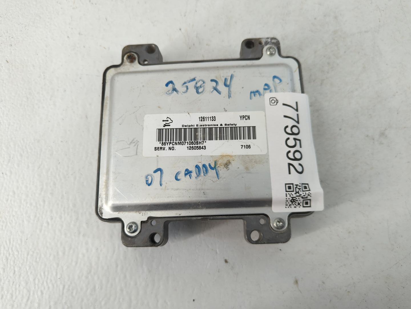 2007 Cadillac Dts PCM Engine Control Computer ECU ECM PCU OEM P/N:12605843 12611133 Fits OEM Used Auto Parts - Oemusedautopa