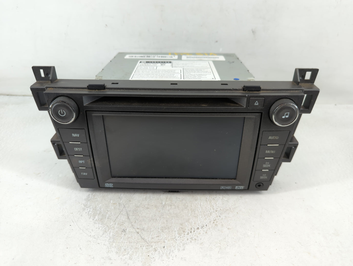 2007 Cadillac Dts Radio AM FM Cd Player Receiver Replacement P/N:DW468100-5690 15912143 Fits OEM Used Auto Parts - Oemusedau