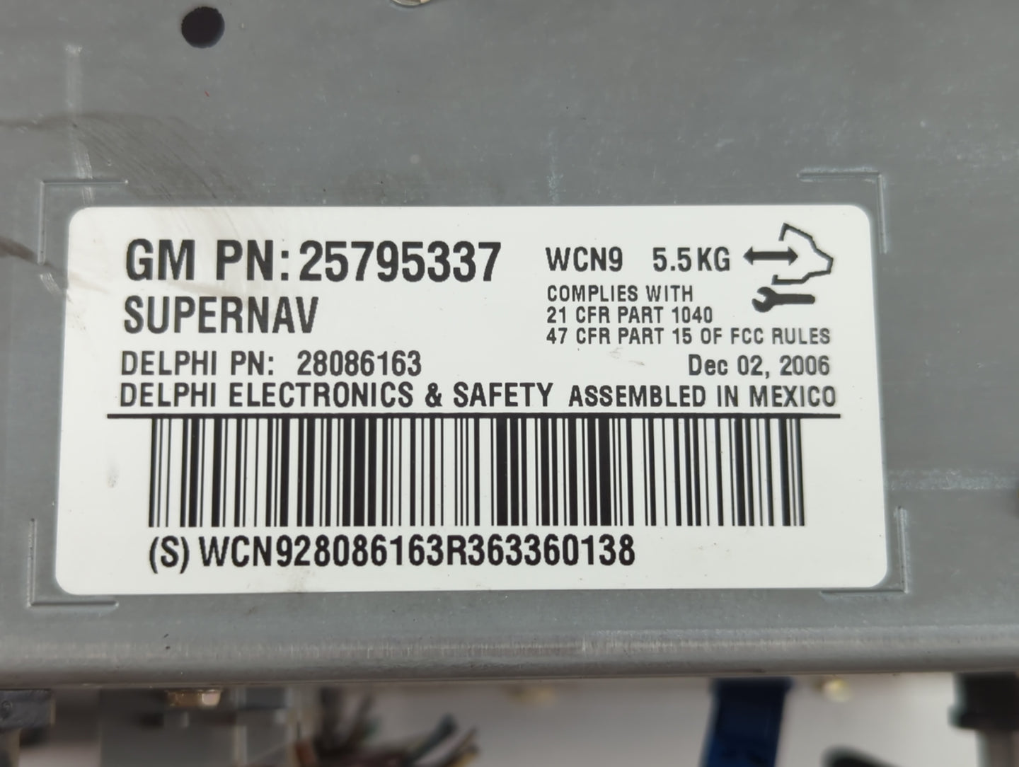 2007-2009 Cadillac Escalade Radio AM FM Cd Player Receiver Replacement P/N:25795337 Fits Fits 2007 2008 2009 OEM Used Auto P