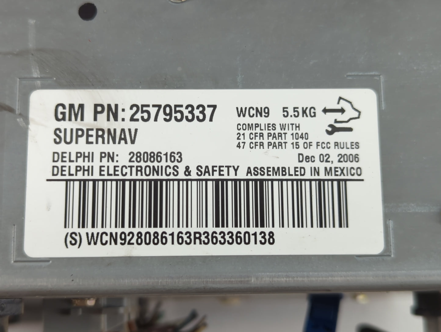 2007-2009 Cadillac Escalade Radio AM FM Cd Player Receiver Replacement P/N:25795337 Fits Fits 2007 2008 2009 OEM Used Auto P