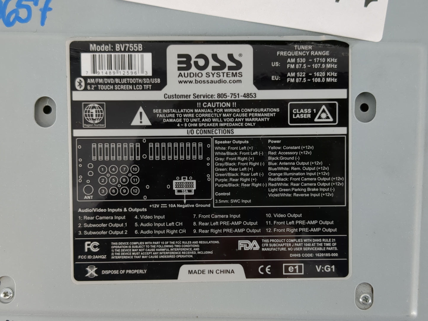 2007 Cadillac Escalade Radio AM FM Cd Player Receiver Replacement Fits OEM Used Auto Parts - Oemusedautoparts1.com