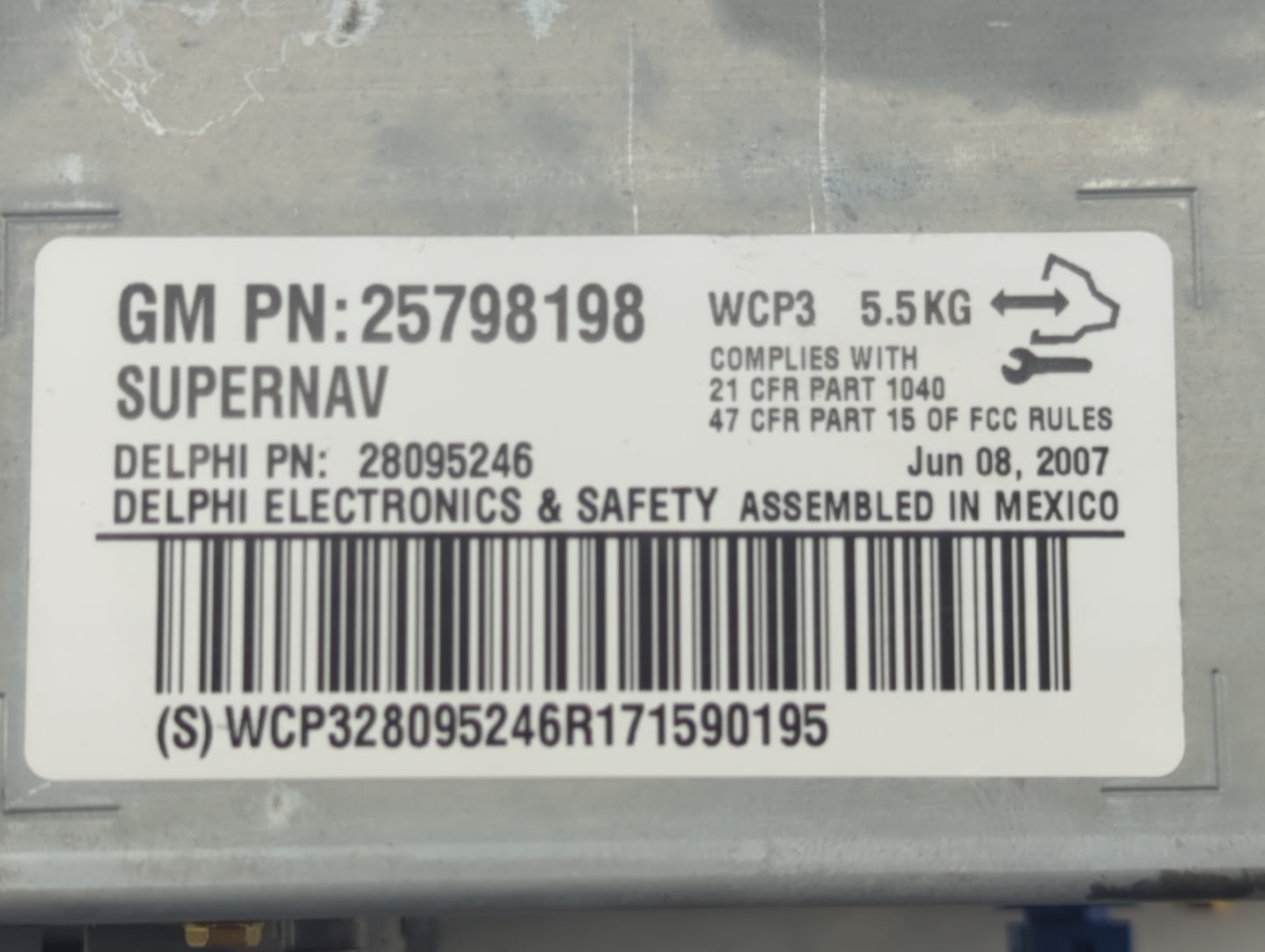 2007-2009 Cadillac Escalade Radio AM FM Cd Player Receiver Replacement P/N:25798198 Fits Fits 2007 2008 2009 OEM Used Auto P