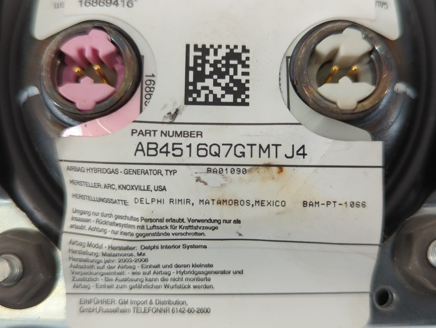 2007-2009 Cadillac Escalade Esv Air Bag Driver Left Knee OEM P/N:AB4516Q7GTMT AB4516Q7GTMT J4 Fits Fits 2007 2008 2009 OEM U