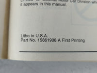 2007 Cadillac Srx Owners Manual Book Guide P/N:15861908 OEM Used Auto Parts - Oemusedautoparts1.com