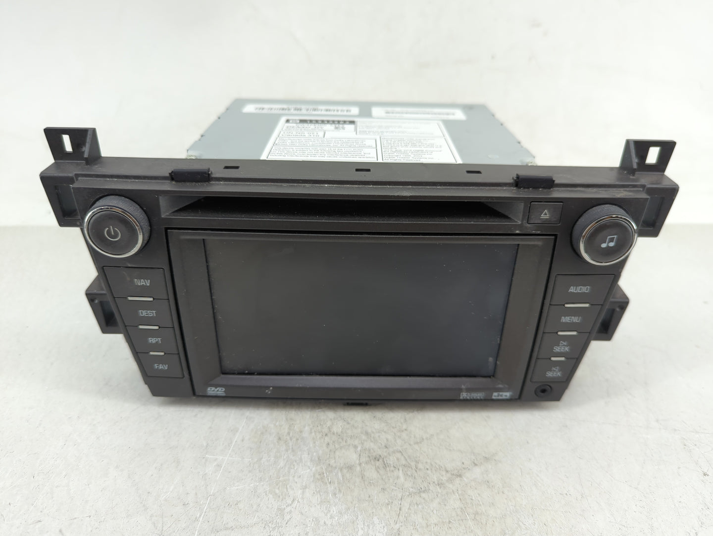 2007-2009 Cadillac Srx Radio AM FM Cd Player Receiver Replacement P/N:15932202 Fits Fits 2007 2008 2009 OEM Used Auto Parts 