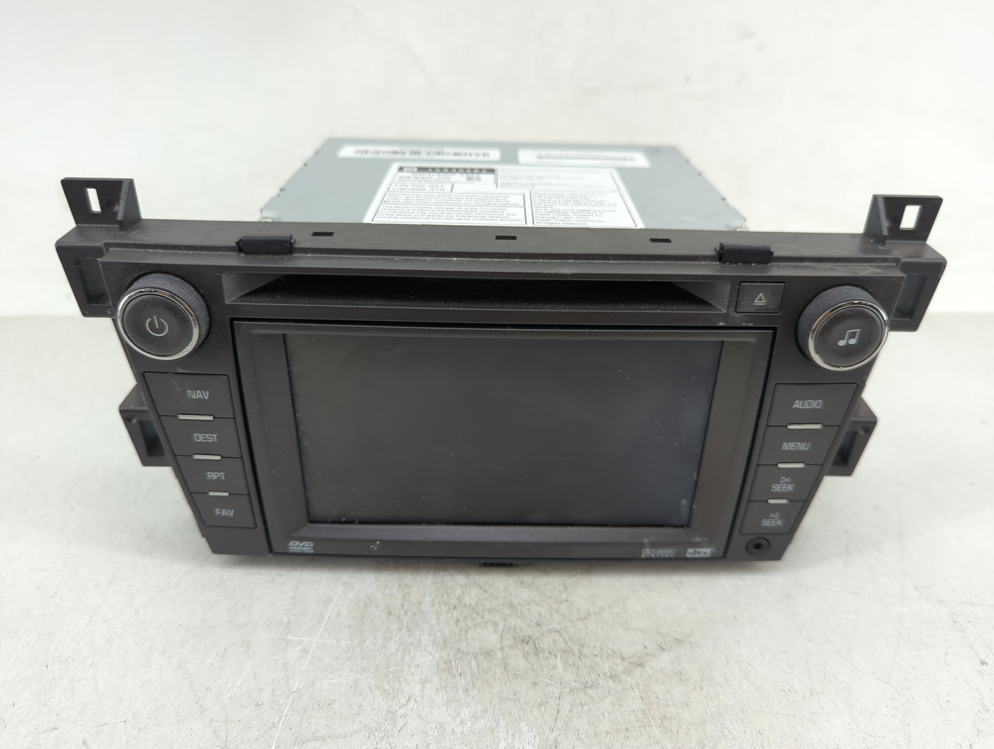 2007-2009 Cadillac Srx Radio AM FM Cd Player Receiver Replacement P/N:15932202 Fits Fits 2007 2008 2009 OEM Used Auto Parts 