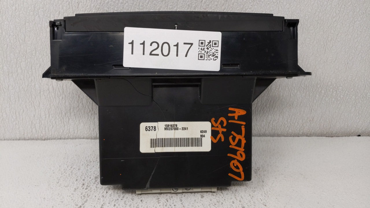 2007 Cadillac Sts Climate Control Module Temperature AC/Heater Replacement P/N:15916378 Fits OEM Used Auto Parts - Oemusedau