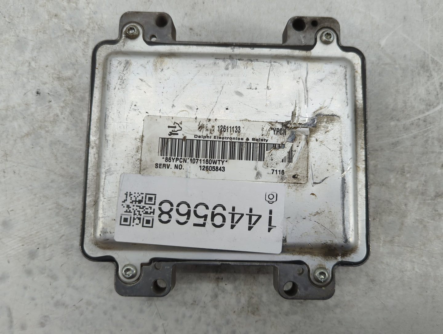 2007 Cadillac Sts PCM Engine Control Computer ECU ECM PCU OEM P/N:12611133 Fits OEM Used Auto Parts - Oemusedautoparts1.com