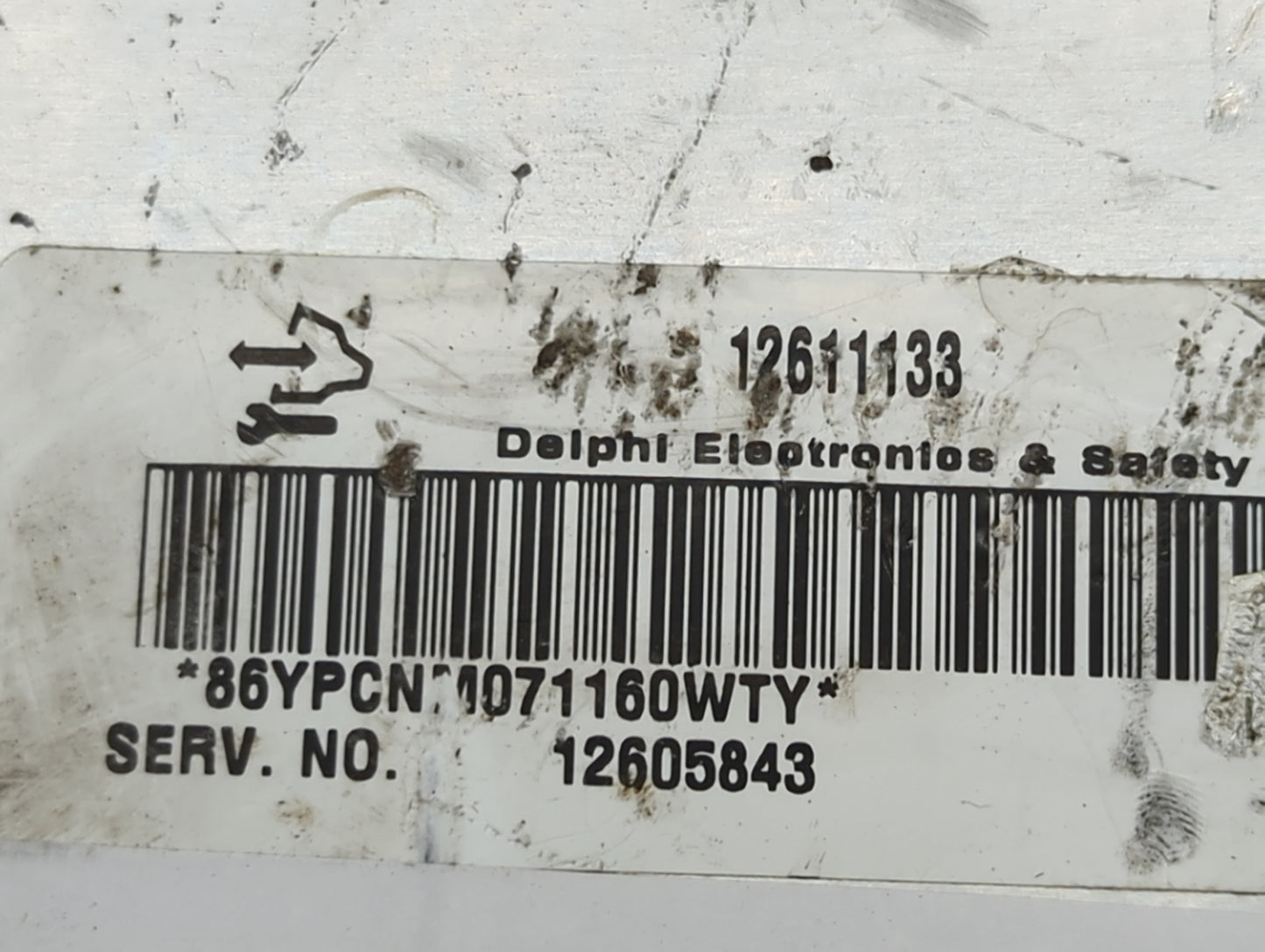 2007 Cadillac Sts PCM Engine Control Computer ECU ECM PCU OEM P/N:12611133 Fits OEM Used Auto Parts - Oemusedautoparts1.com