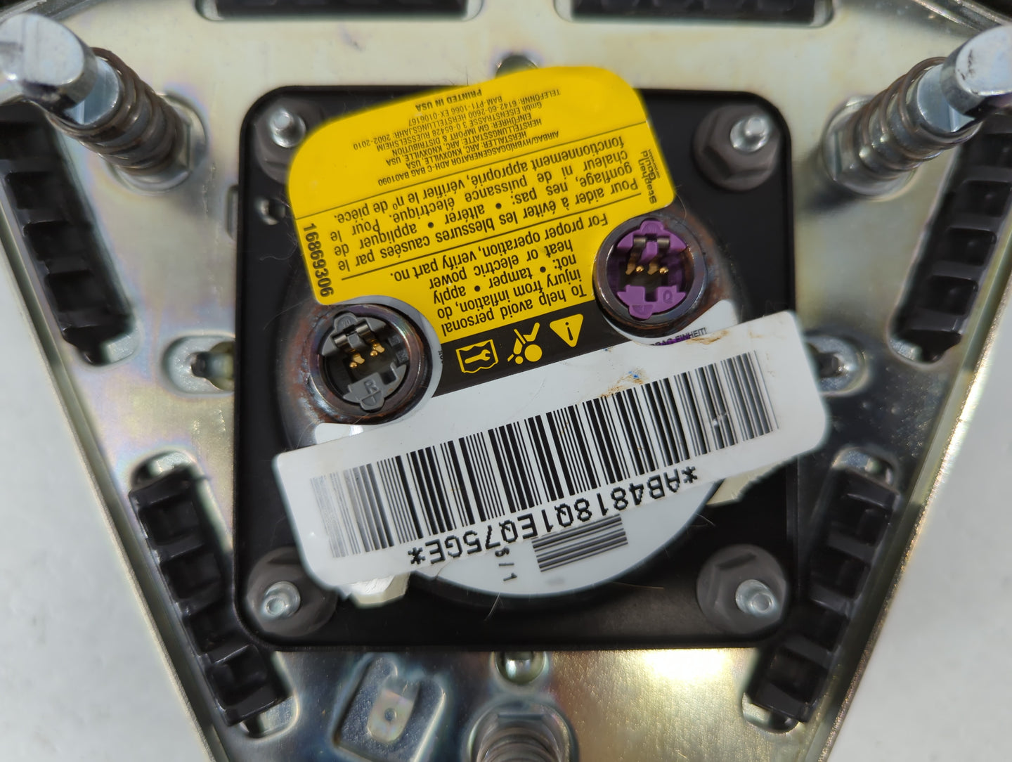 2006-2007 Cadillac Sts Air Bag Driver Left Steering Wheel Mounted P/N:16869306 AB4818Q1EQ75GE Fits Fits 2006 2007 OEM Used A