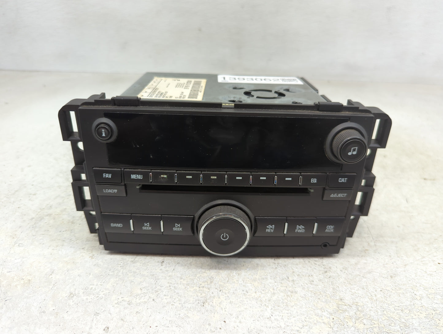 2007 Chevrolet Avalanche 1500 Radio AM FM Cd Player Receiver Replacement P/N:25782842 Fits Fits 2008 2009 2010 OEM Used Auto