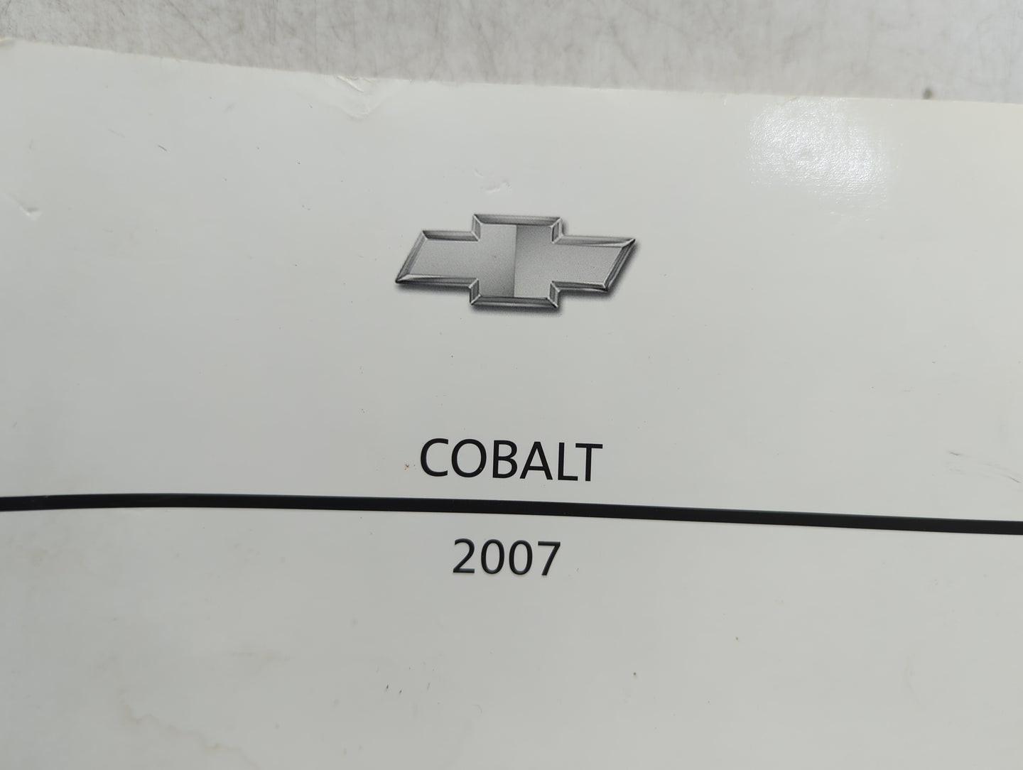2007 Chevrolet Cobalt Owners Manual Book Guide OEM Used Auto Parts - Oemusedautoparts1.com