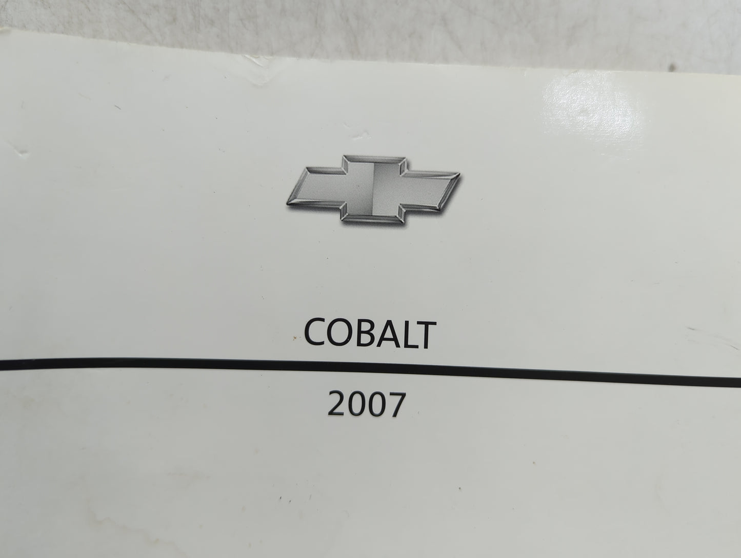 2007 Chevrolet Cobalt Owners Manual Book Guide OEM Used Auto Parts - Oemusedautoparts1.com