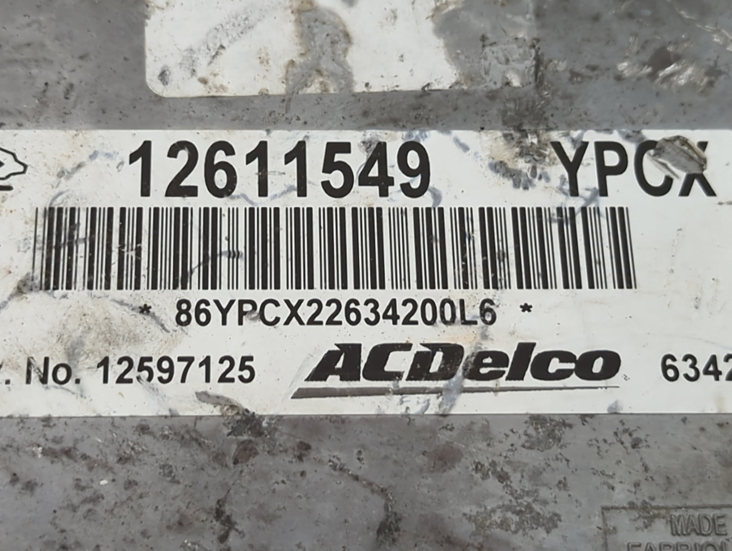 2007-2010 Chevrolet Cobalt PCM Engine Control Computer ECU ECM PCU OEM Fits Fits 2007 2008 2009 2010 2011 2012 OEM Used Auto