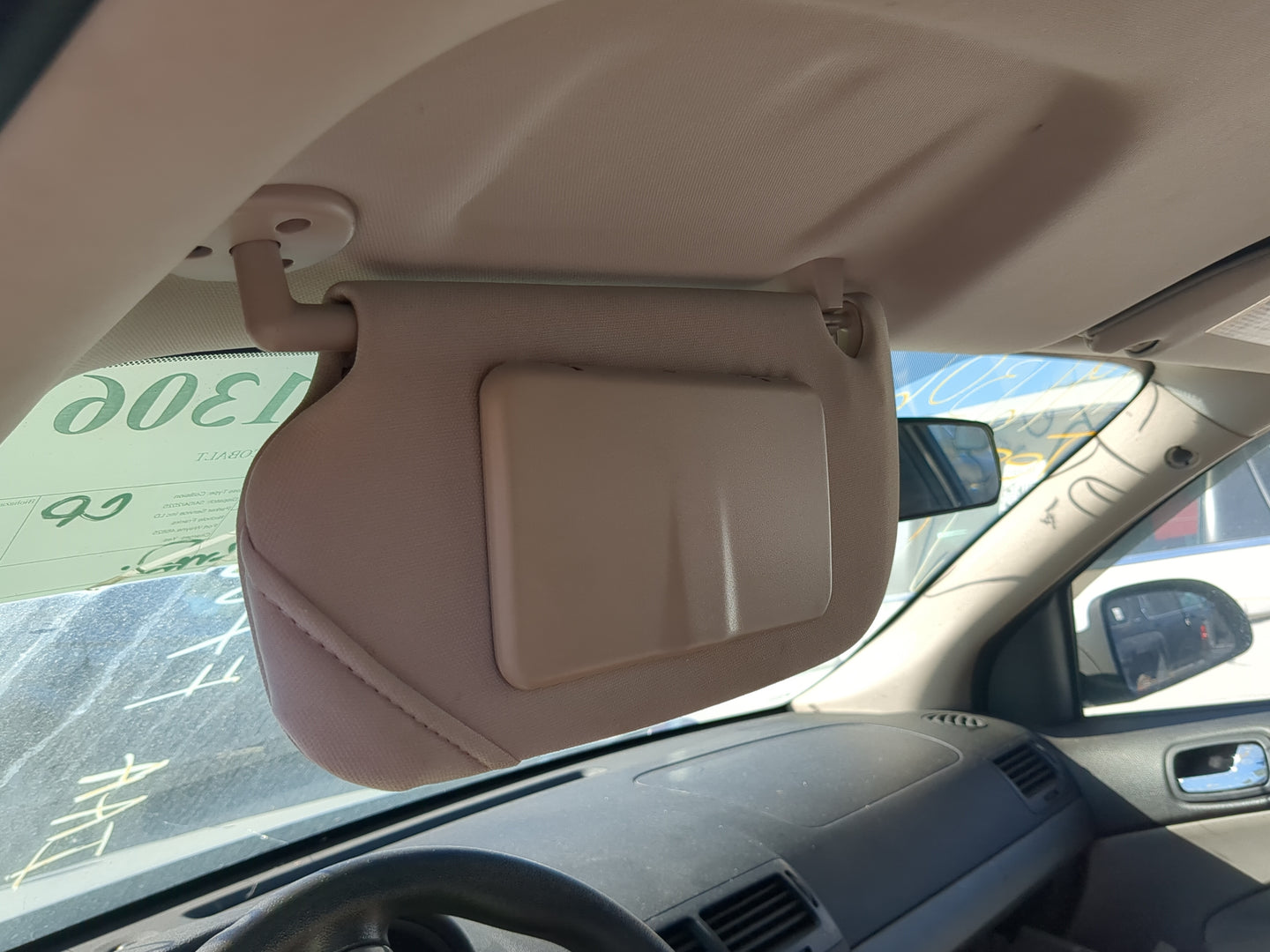 2005-2010 Chevrolet Cobalt Sun Visor Shade Replacement Driver Left Mirror Fits Fits 2005 2006 2007 2008 2009 2010 OEM Used A