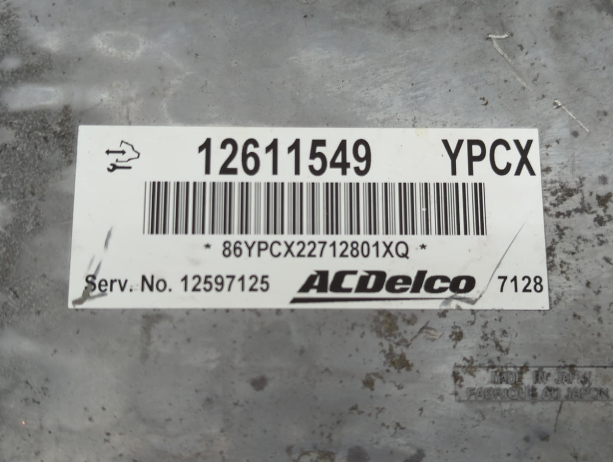 2007-2010 Chevrolet Cobalt PCM Engine Control Computer ECU ECM PCU OEM P/N:12611549 12597125 Fits OEM Used Auto Parts - Oemu