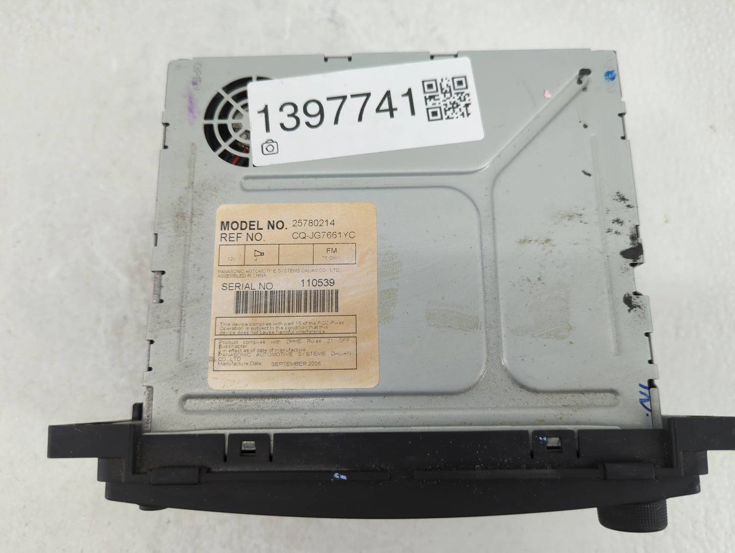 2007-2008 Chevrolet Cobalt Radio AM FM Cd Player Receiver Replacement P/N:25780214 Fits Fits 2007 2008 OEM Used Auto Parts -