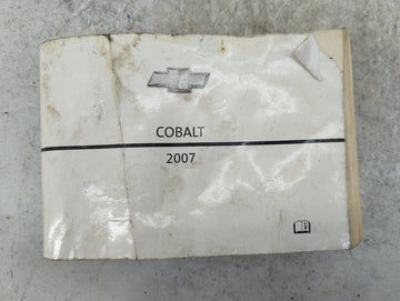 2007 Chevrolet Cobalt Owners Manual Book Guide OEM Used Auto Parts - Oemusedautoparts1.com