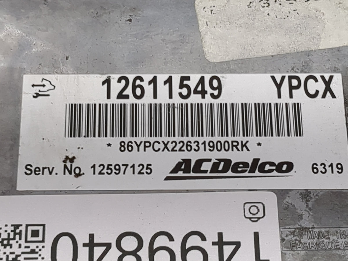 2007-2010 Chevrolet Cobalt PCM Engine Control Computer ECU ECM PCU OEM P/N:12611549 12597125 Fits OEM Used Auto Parts - Oemu