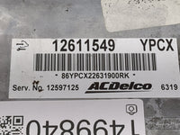 2007-2010 Chevrolet Cobalt PCM Engine Control Computer ECU ECM PCU OEM P/N:12611549 12597125 Fits OEM Used Auto Parts - Oemu