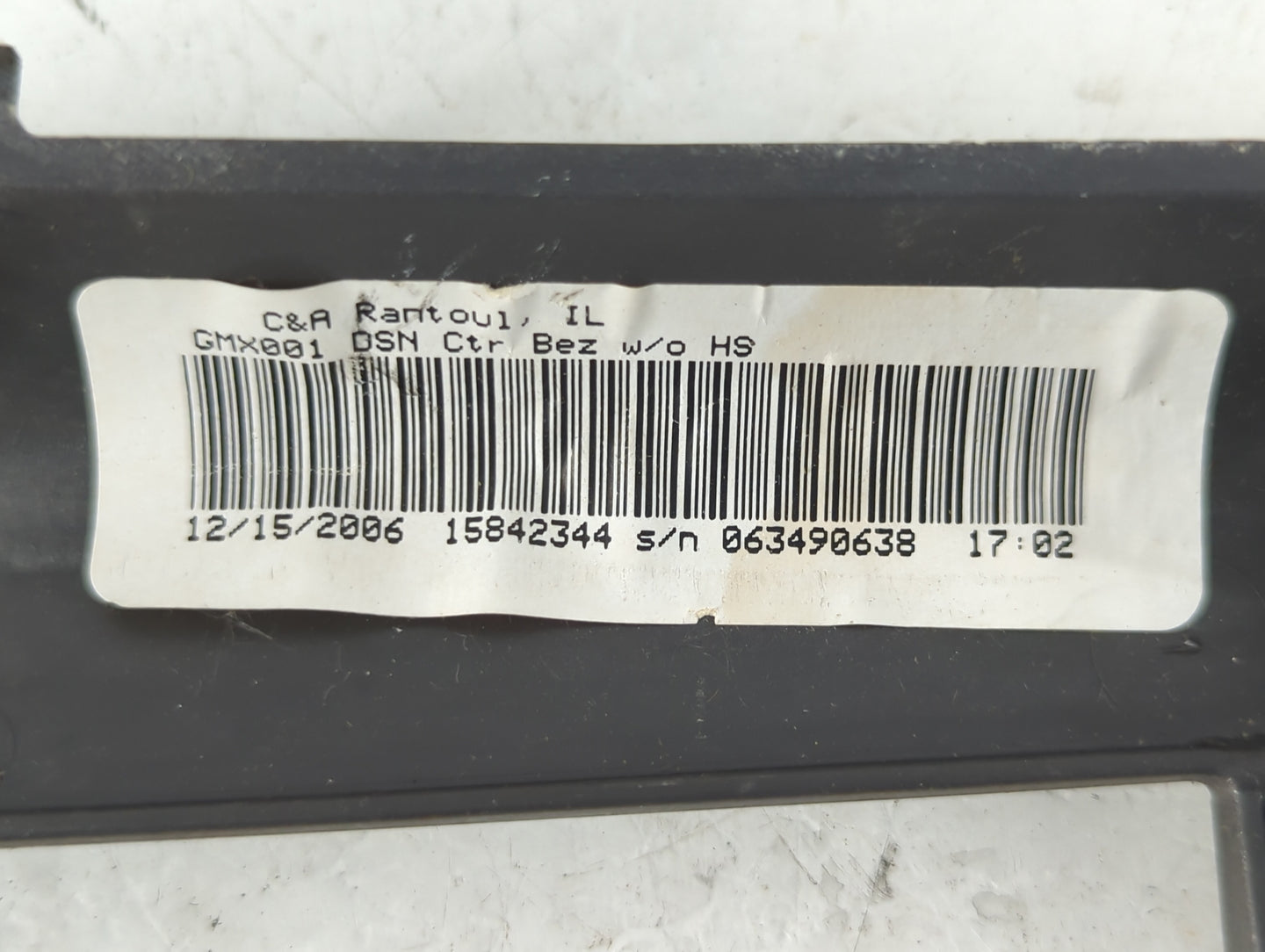 2007 Chevrolet Cobalt Radio Climate Panel Bezel - Oemusedautoparts1.com