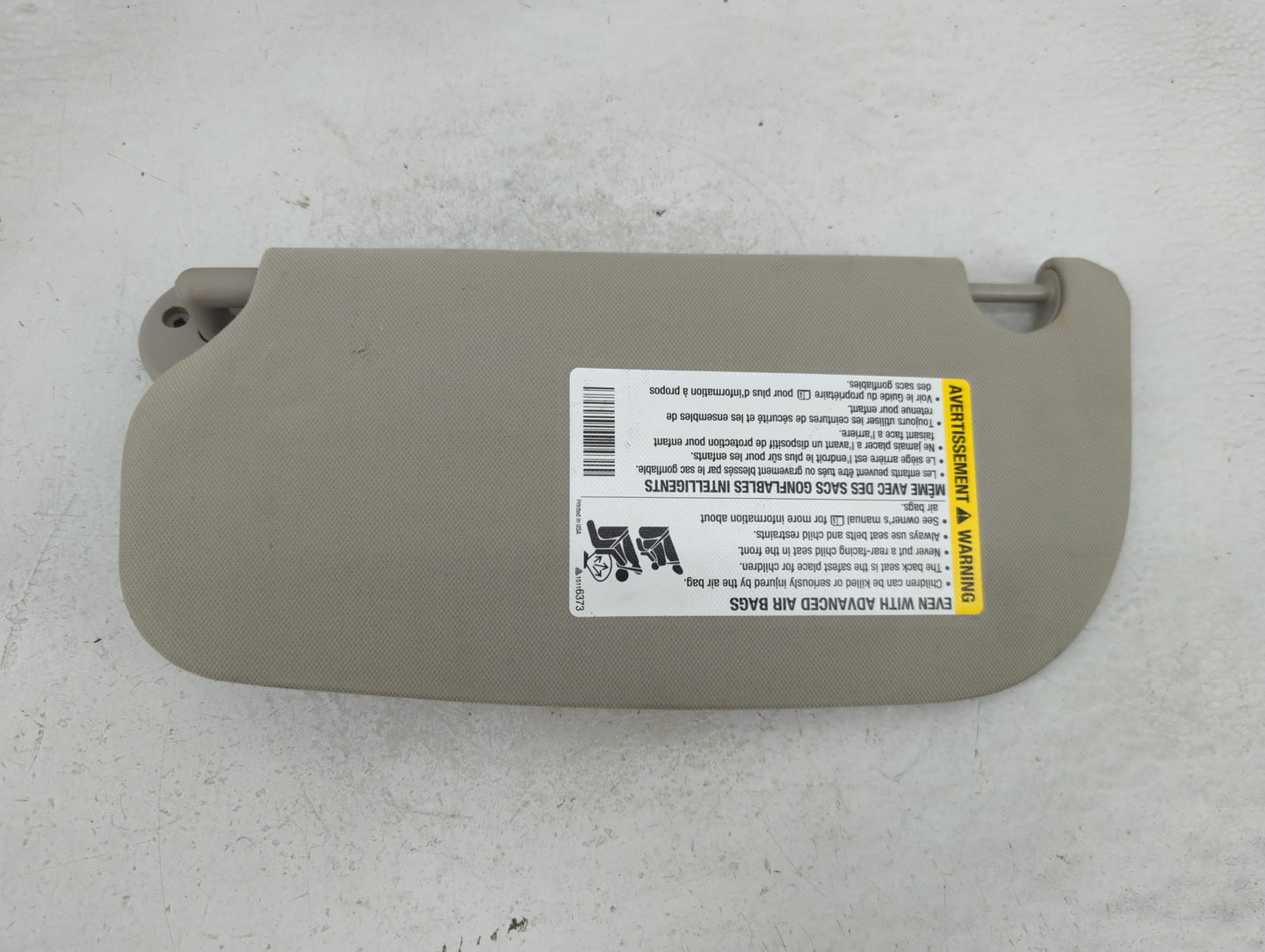2005-2010 Chevrolet Cobalt Sun Visor Shade Replacement Passenger Right Mirror Fits Fits 2005 2006 2007 2008 2009 2010 OEM Us