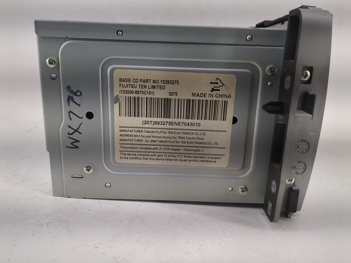 2007 Chevrolet Equinox Radio AM FM Cd Player Receiver Replacement P/N:15293275 Fits OEM Used Auto Parts - Oemusedautoparts1.