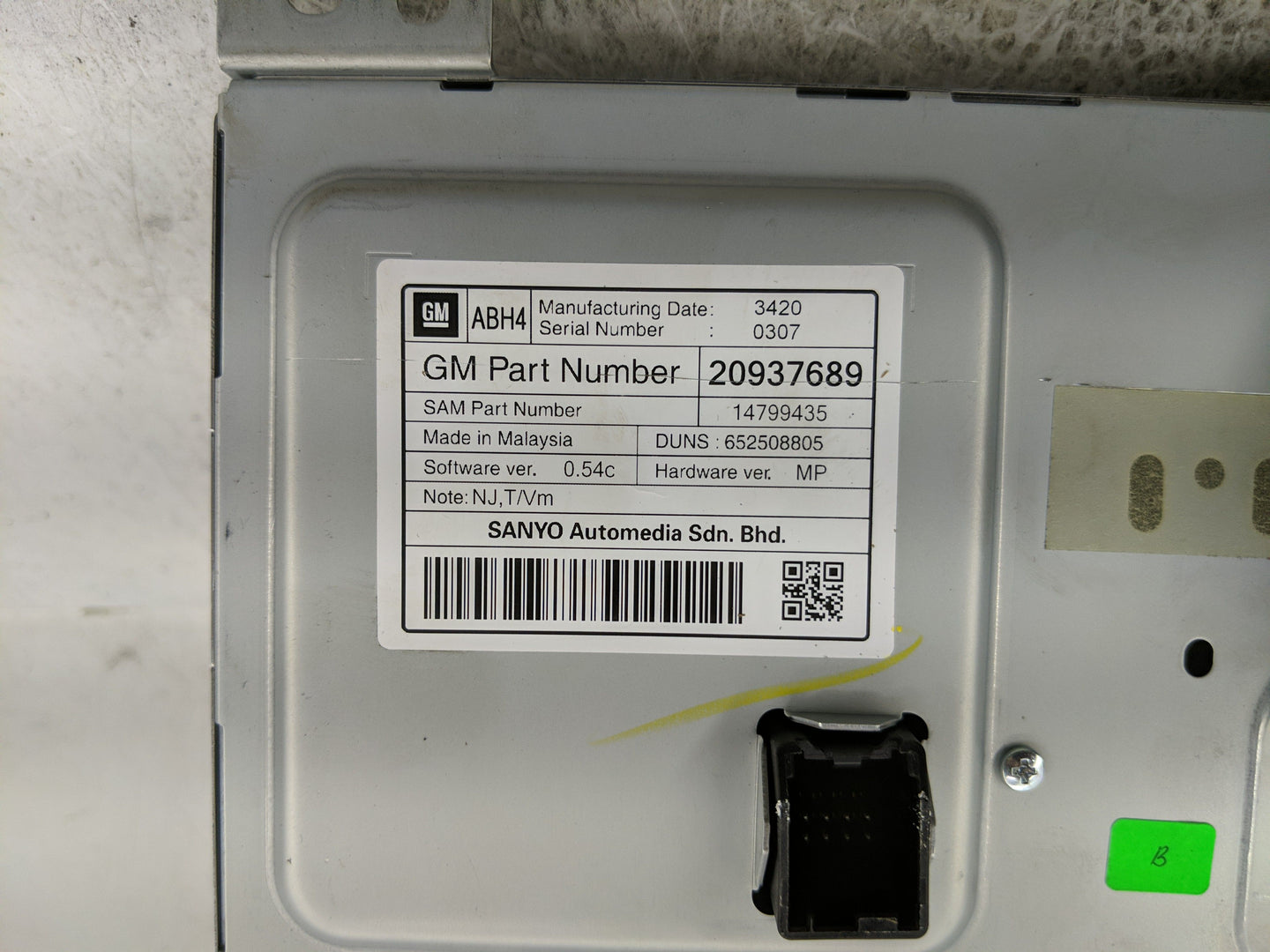 2007-2009 Chevrolet Equinox Information Display Screen - Oemusedautoparts1.com