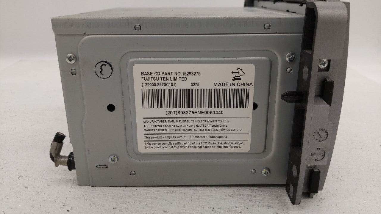 2007 Chevrolet Equinox Radio AM FM Cd Player Receiver Replacement P/N:15293275 Fits OEM Used Auto Parts - Oemusedautoparts1.
