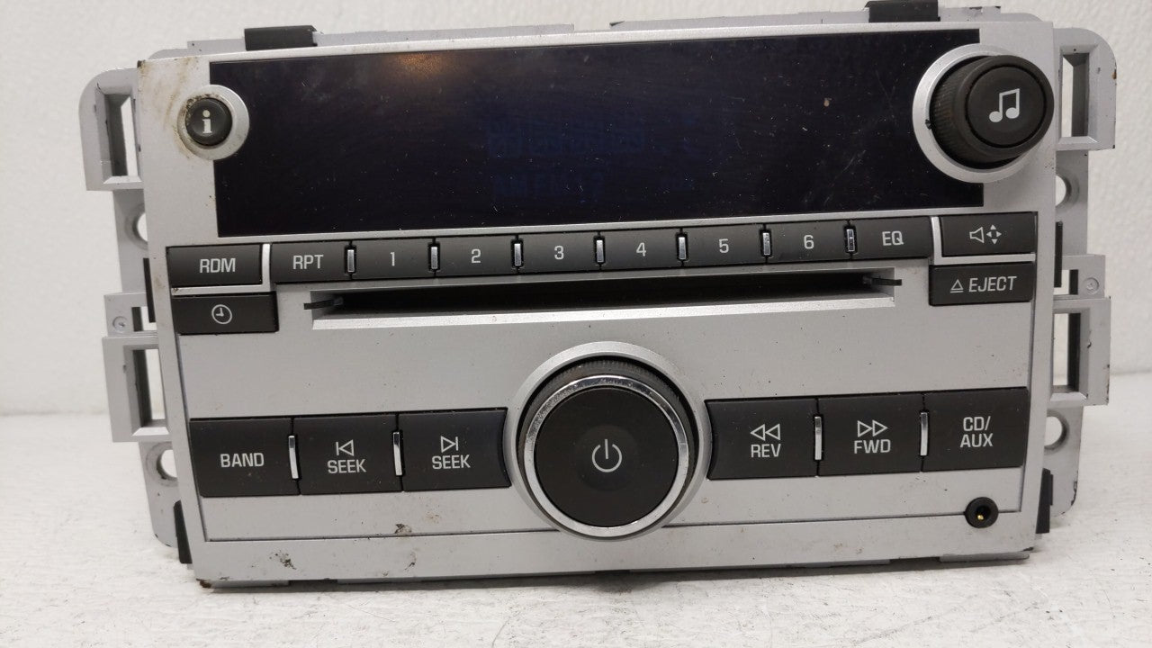 2007 Chevrolet Equinox Radio AM FM Cd Player Receiver Replacement P/N:15293275 Fits OEM Used Auto Parts - Oemusedautoparts1.