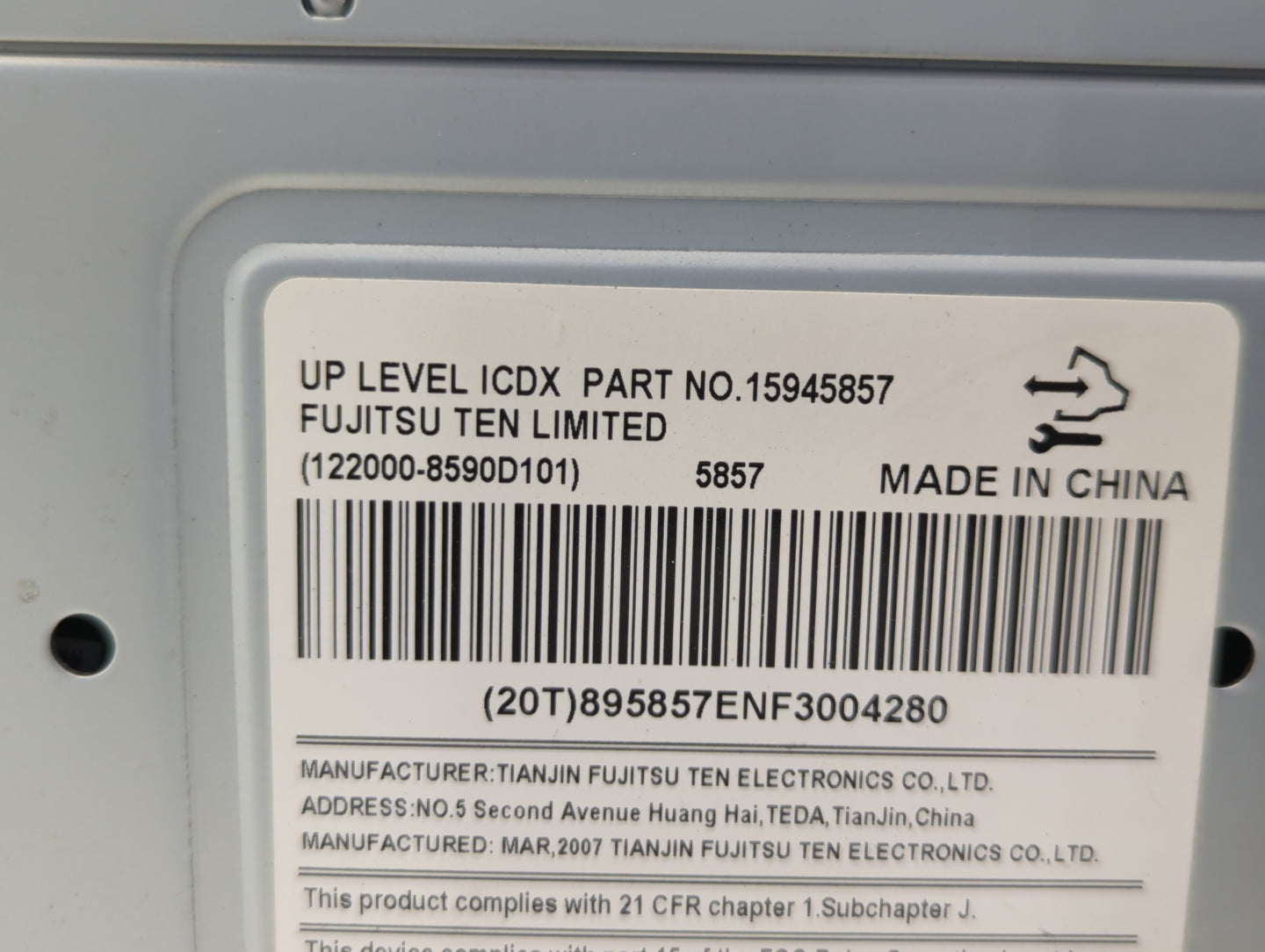 2007 Chevrolet Equinox Radio AM FM Cd Player Receiver Replacement P/N:15945857 22976137, 15945856, 15293276 Fits OEM Used Au