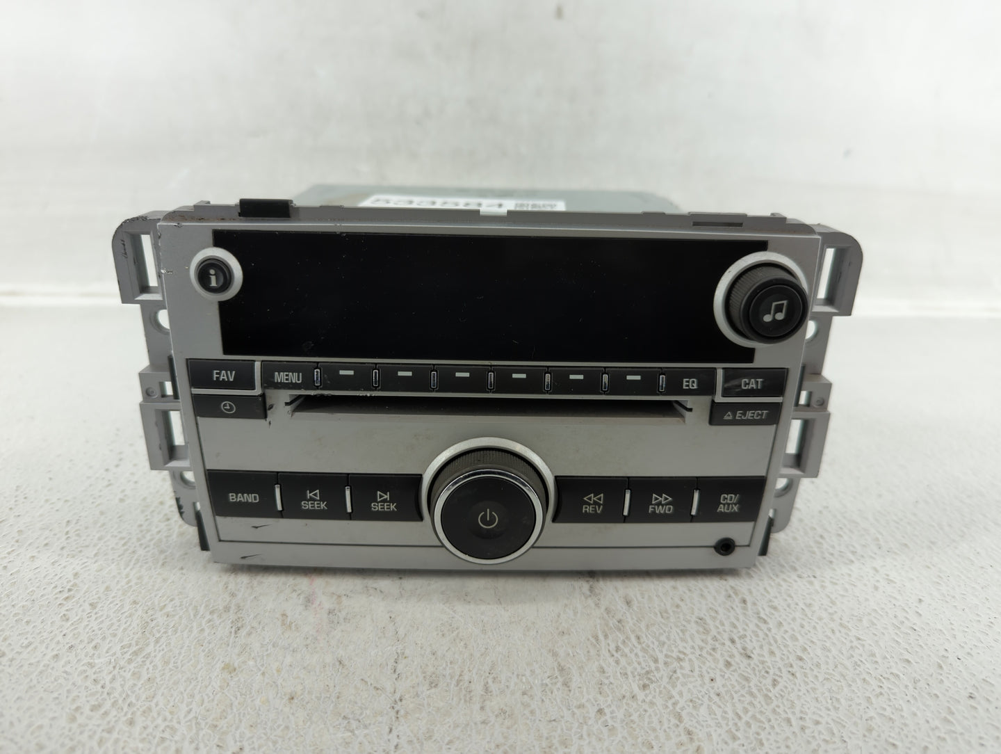 2007 Chevrolet Equinox Radio AM FM Cd Player Receiver Replacement P/N:15945856 Fits OEM Used Auto Parts - Oemusedautoparts1.