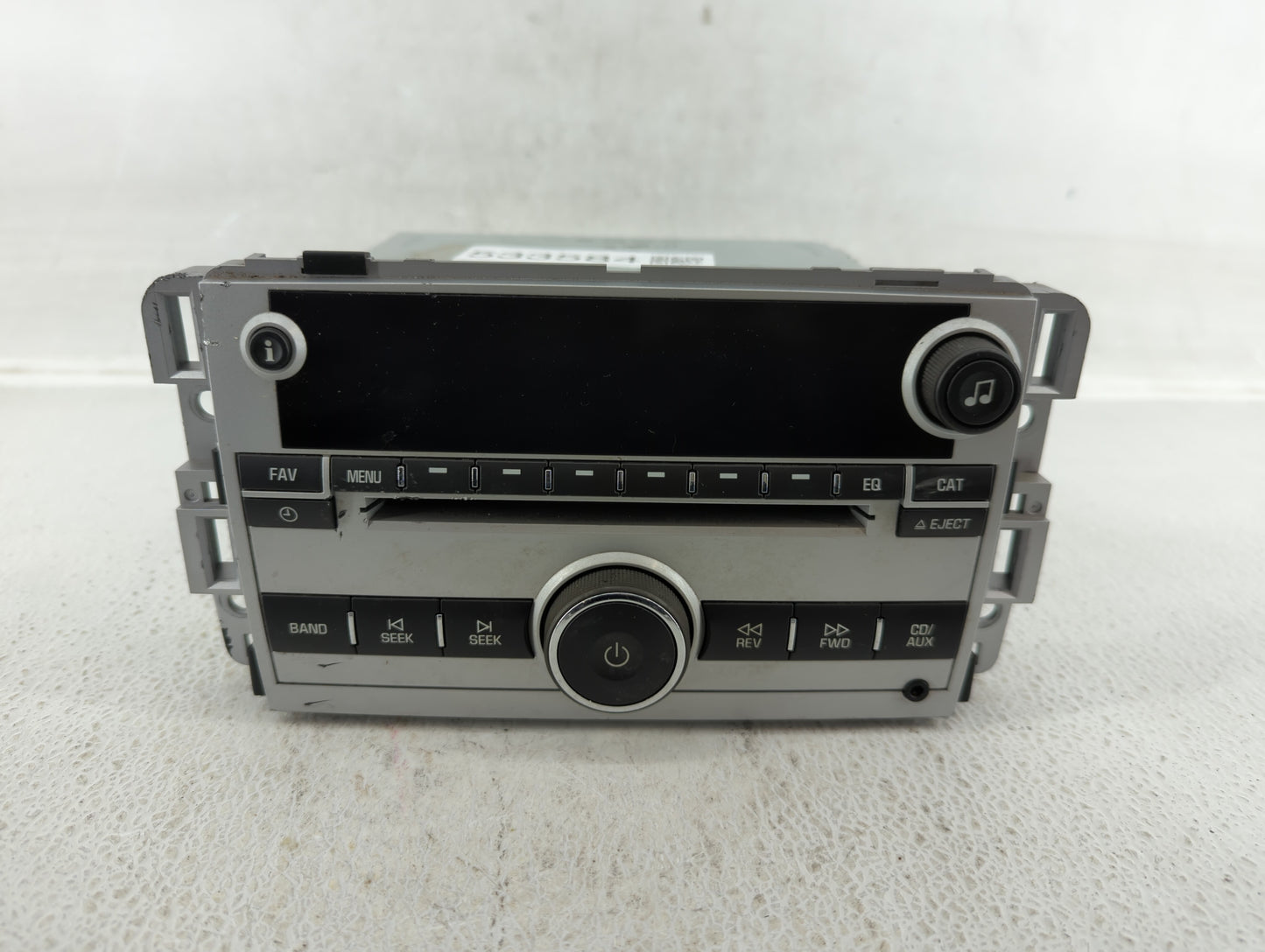 2007 Chevrolet Equinox Radio AM FM Cd Player Receiver Replacement P/N:15945856 Fits OEM Used Auto Parts - Oemusedautoparts1.