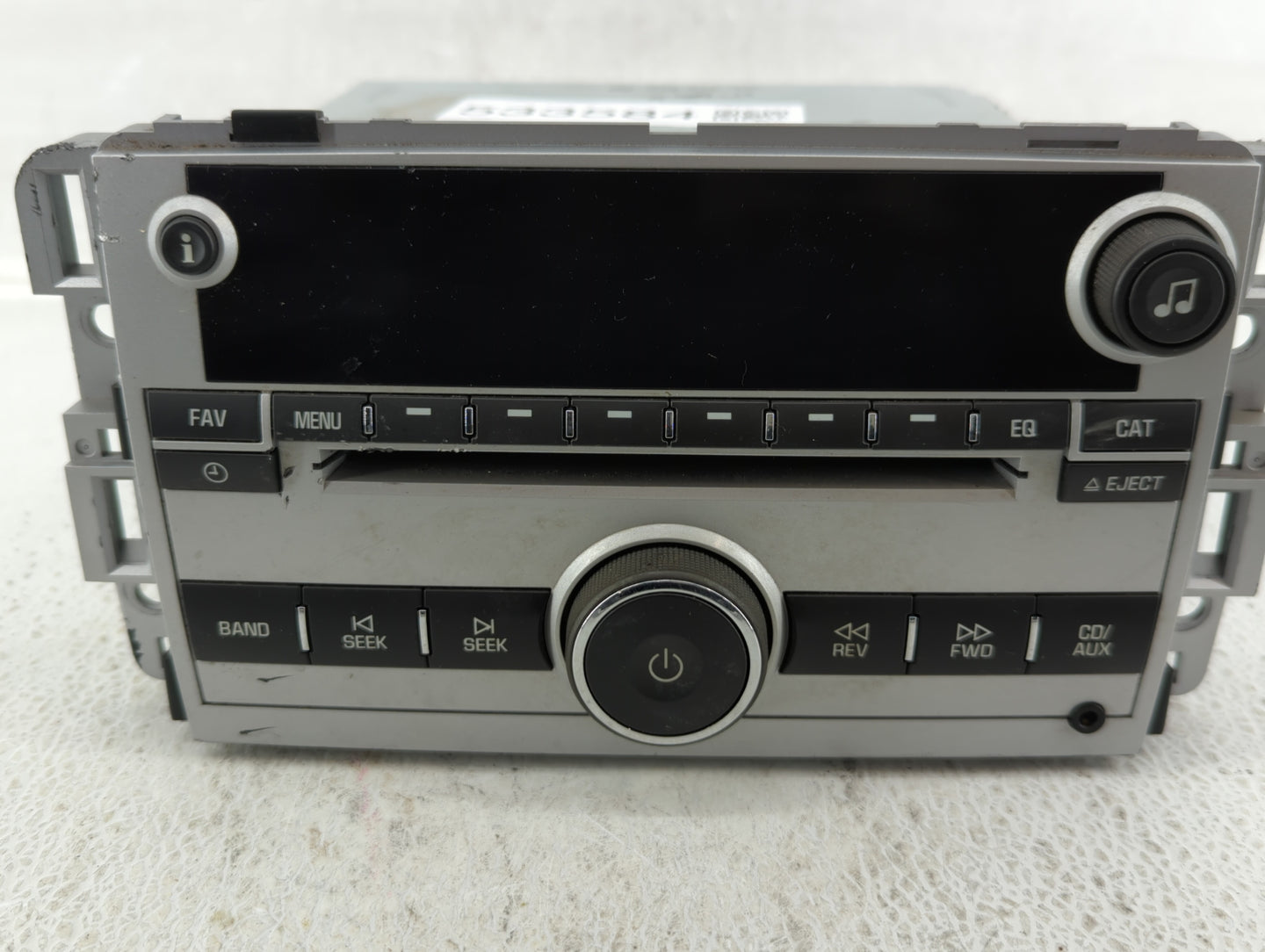 2007 Chevrolet Equinox Radio AM FM Cd Player Receiver Replacement P/N:15945856 Fits OEM Used Auto Parts - Oemusedautoparts1.
