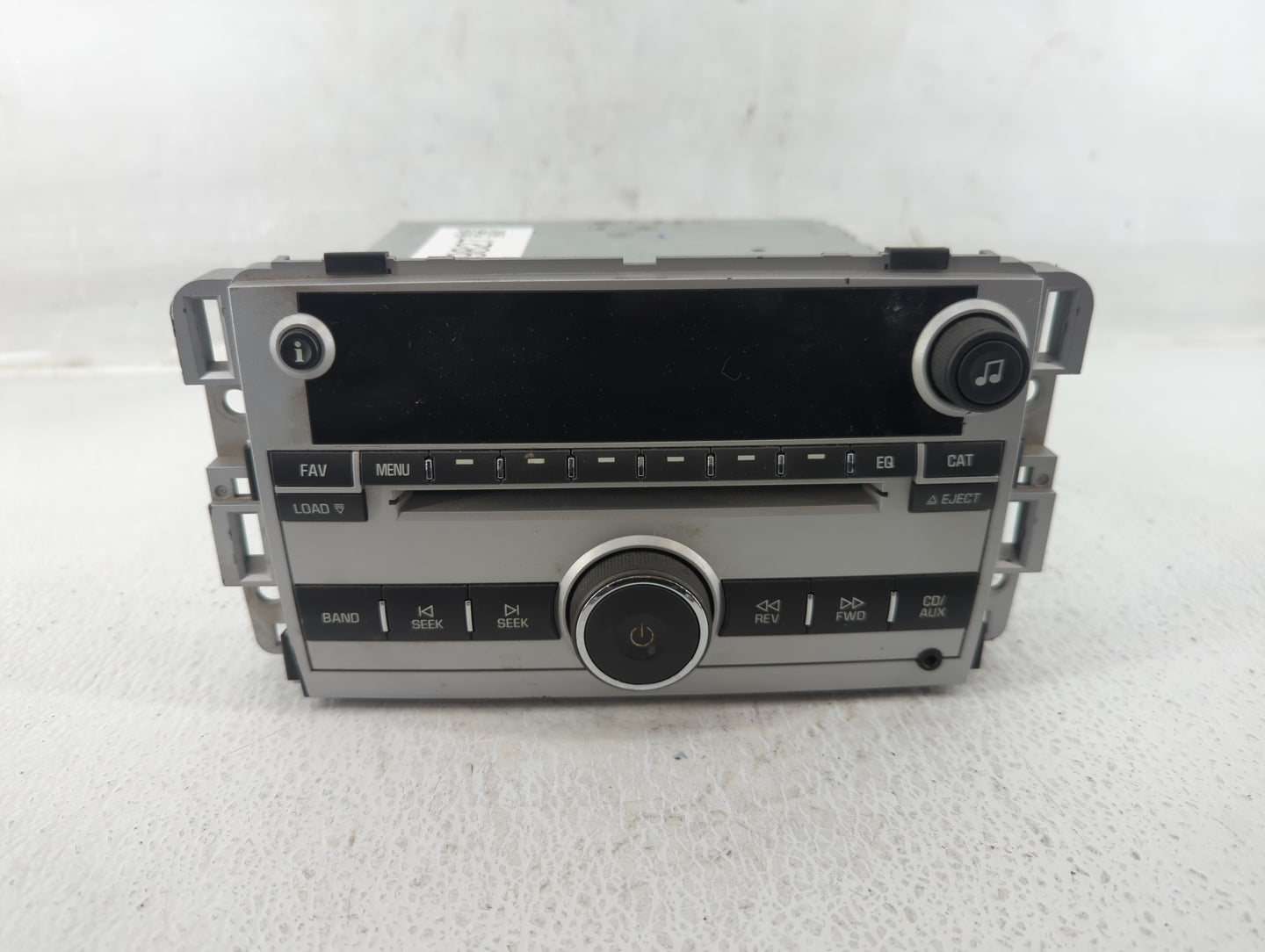 2007 Chevrolet Equinox Radio AM FM Cd Player Receiver Replacement P/N:15945857 122000-8590D101 Fits OEM Used Auto Parts - Oe