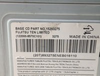 2007 Chevrolet Equinox Radio AM FM Cd Player Receiver Replacement P/N:15293275 Fits OEM Used Auto Parts - Oemusedautoparts1.
