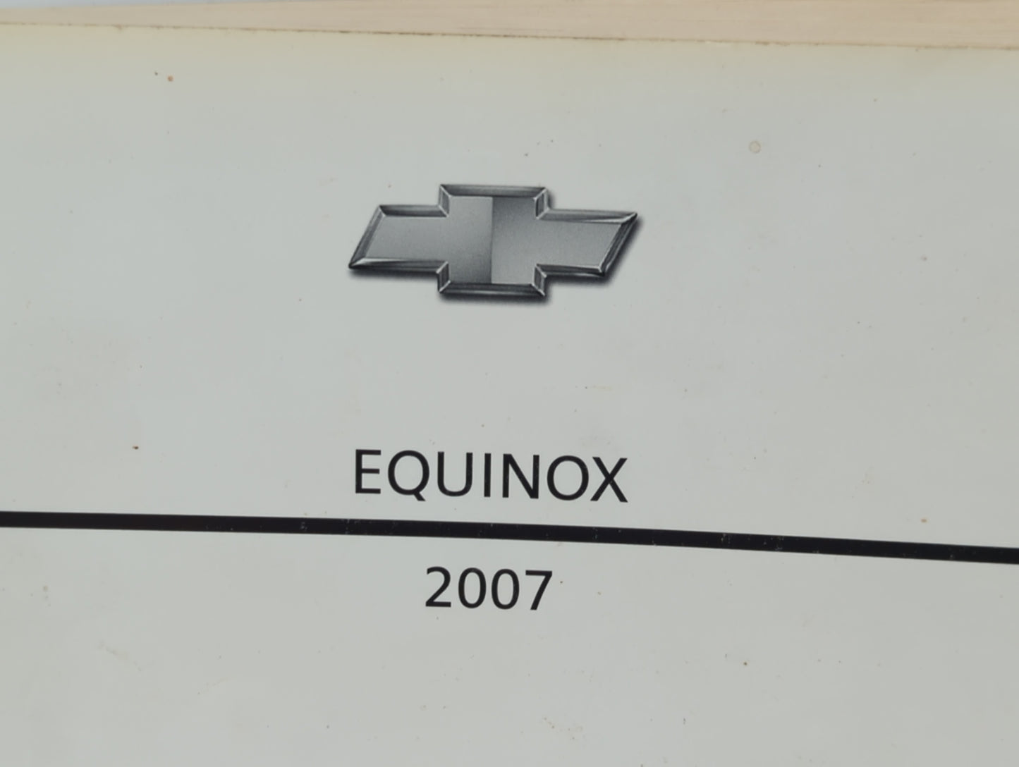 2007 Chevrolet Equinox Owners Manual Book Guide P/N:15860877 OEM Used Auto Parts - Oemusedautoparts1.com