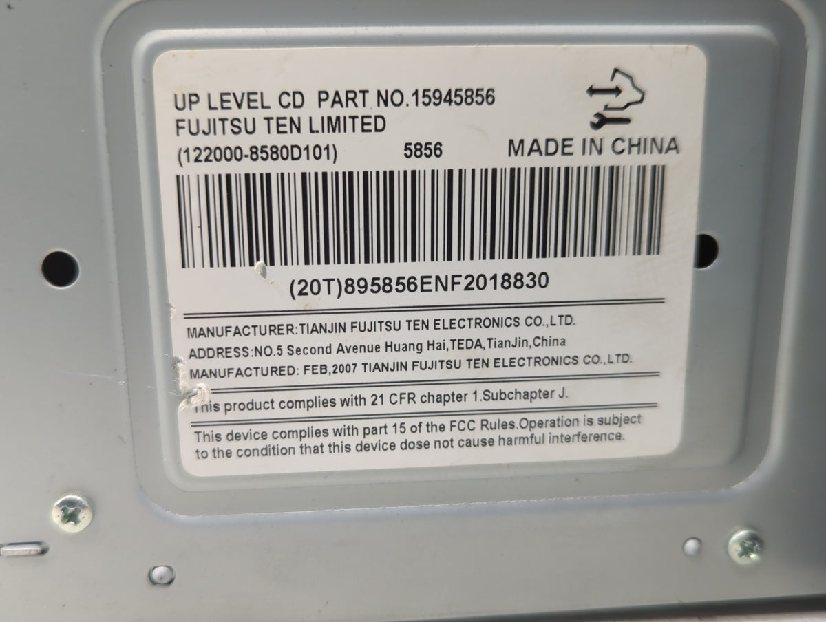 2007-2007 Chevrolet Equinox Am Fm Cd Player Radio Receiver 764108 - Oemusedautoparts1.com