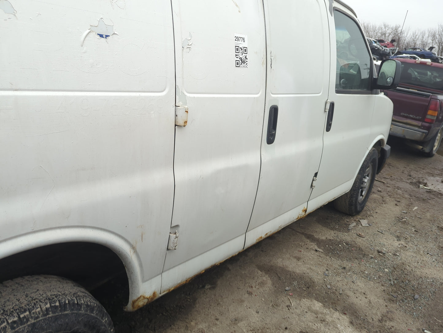 1996-2014 Chevrolet Express 1500 Passenger Rear Door Oem - Oemusedautoparts1.com