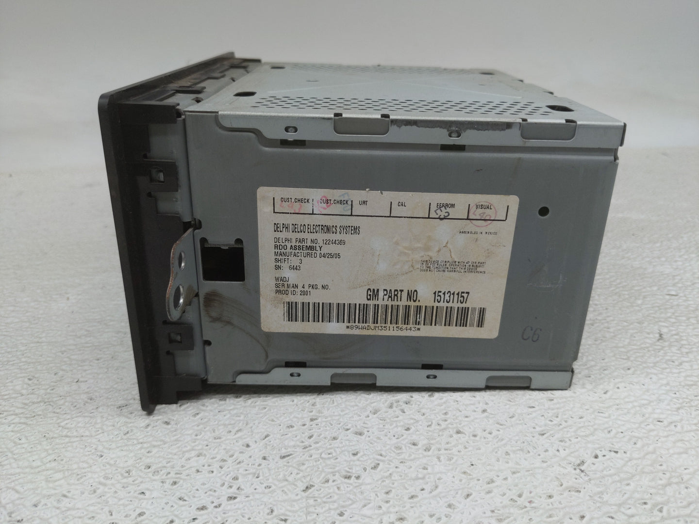 2003-2007 Chevrolet Express 1500 Radio AM FM Cd Player Receiver Replacement P/N:15131157 Fits OEM Used Auto Parts - Oemuseda