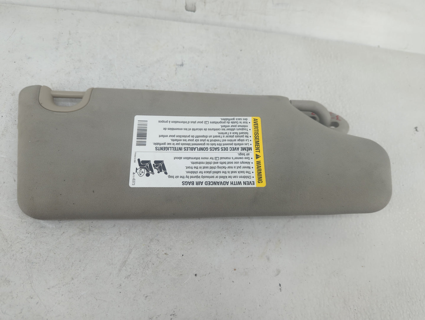 2006-2011 Chevrolet Hhr Sun Visor Shade Replacement Driver Left Mirror Fits Fits 2006 2007 2008 2009 2010 2011 OEM Used Auto
